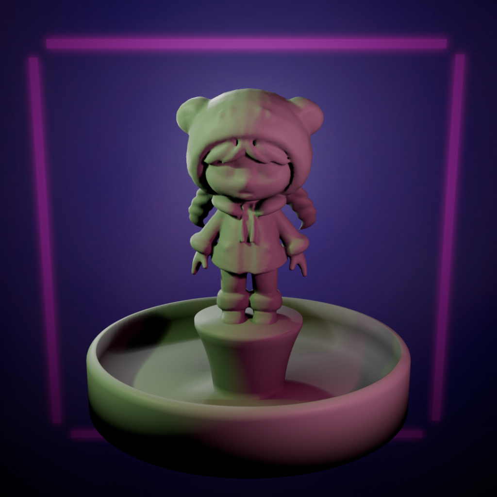 Bear Girl 3d Model