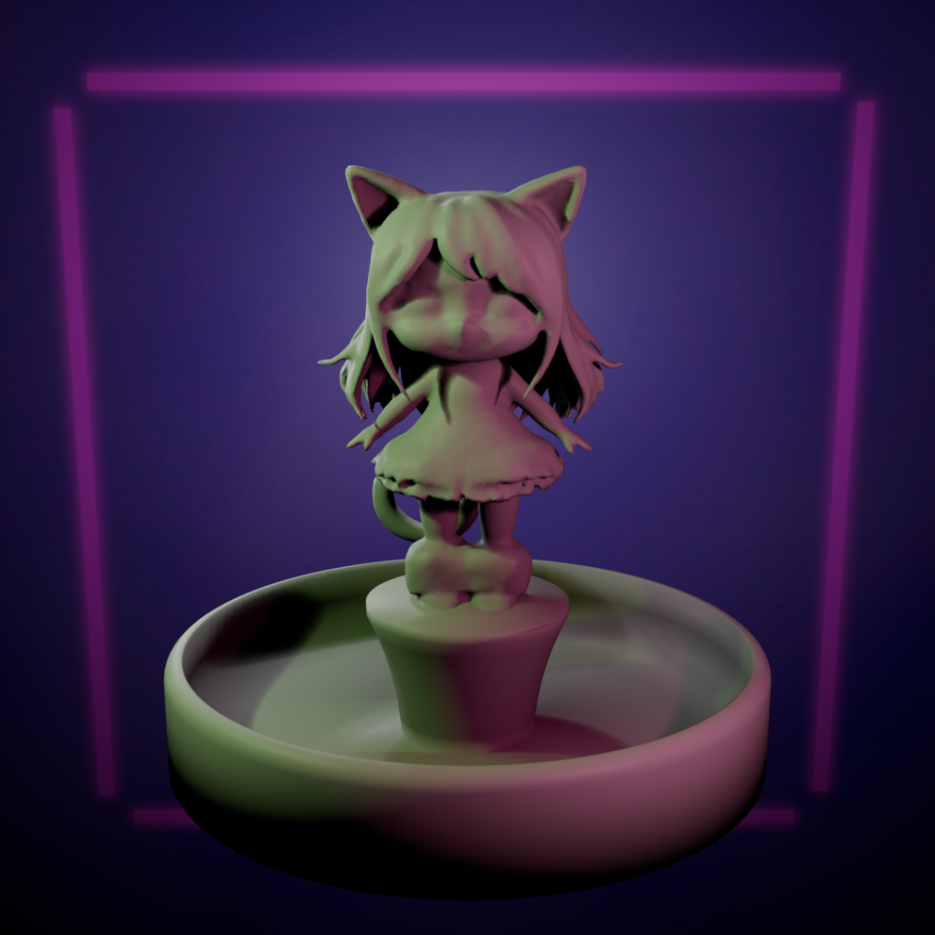 Cat Girl 3d Model